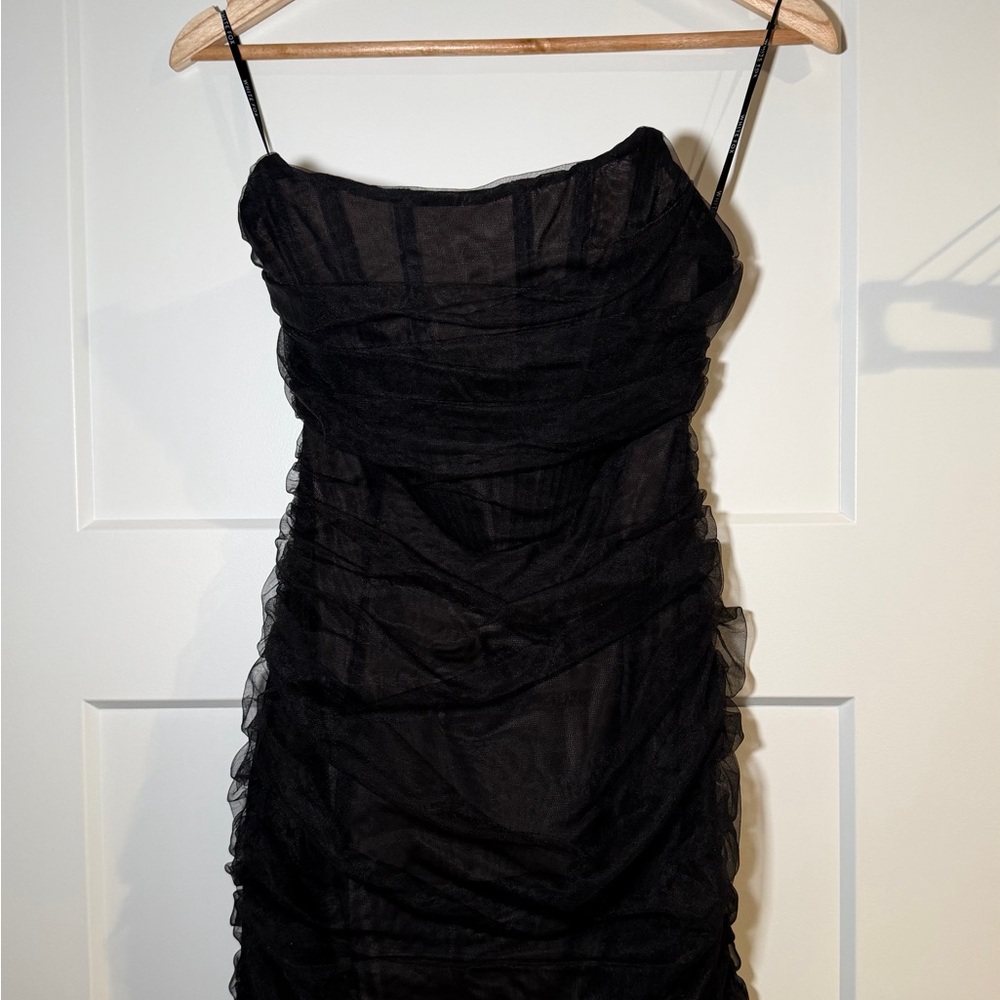 Black Strapless Dress